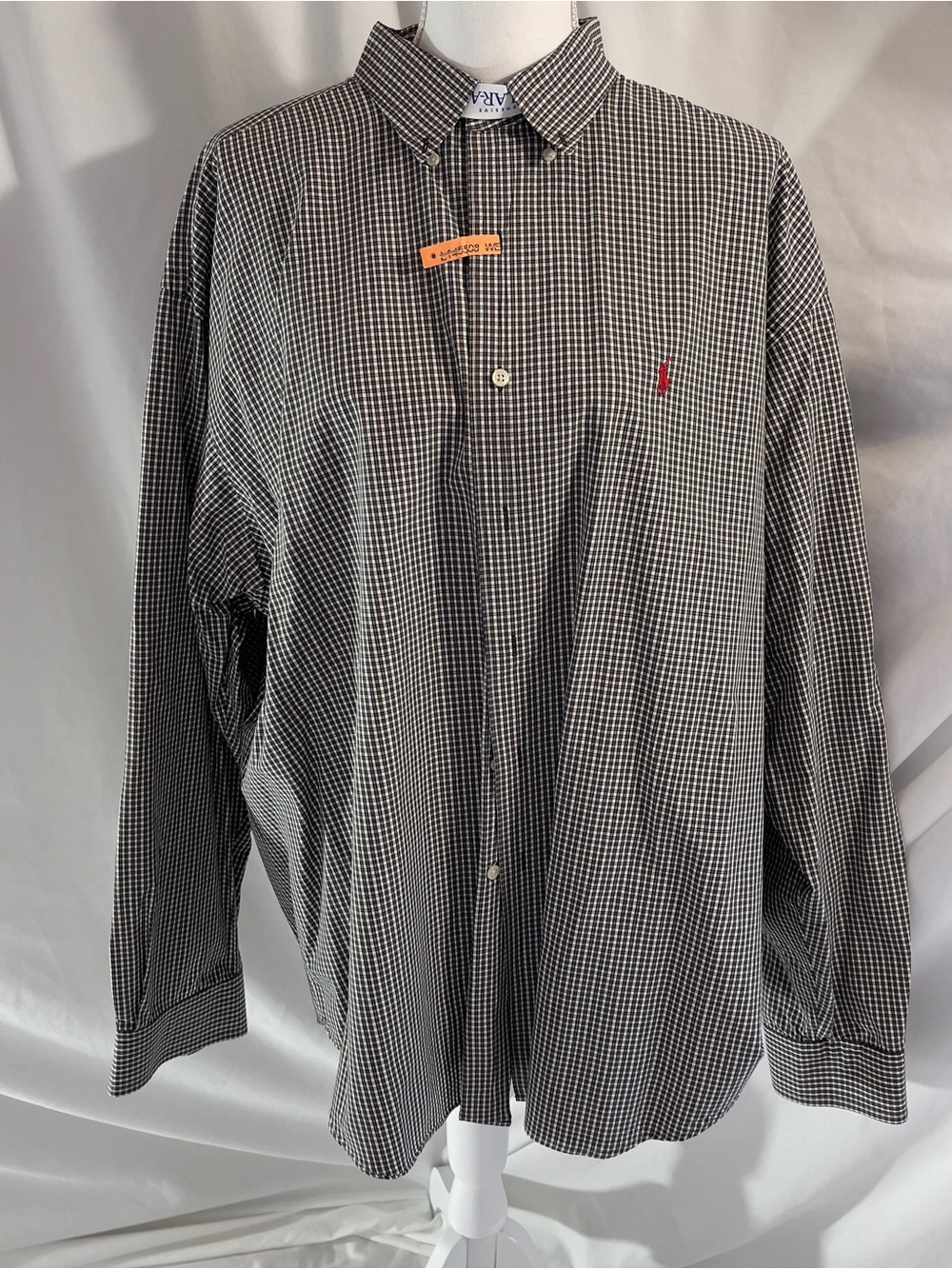 Ralph Lauren Marlowe Check Button Down Shirt Mens XXL Cotton